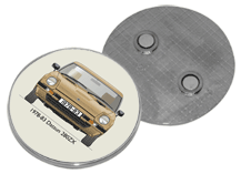 Datsun 280ZX 1978-83 Round Fridge Magnet